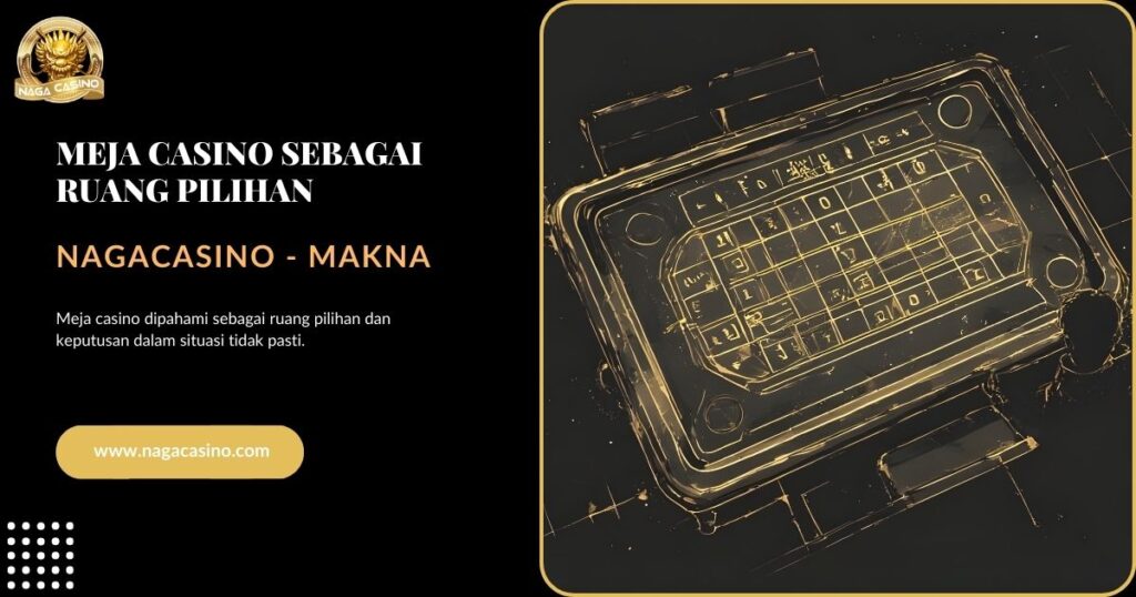 Meja Casino sebagai Ruang Pilihan